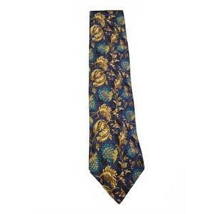 Vintage Ermenegildo Zegna Floral Patterned Silk Tie